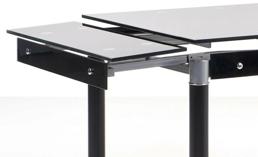 Τραπέζι Houston 209, Μαύρο, 76x80x80cm, 59 kg, Επιμήκυνση, Επεξεργασμένο γυαλί, Μέταλλο | Epipla1.gr