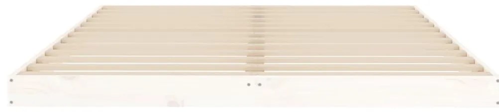 vidaXL Σκελετός κρεβατιού Λευκό 140 x 200 εκ. από Μασίφ Ξύλο Πεύκου