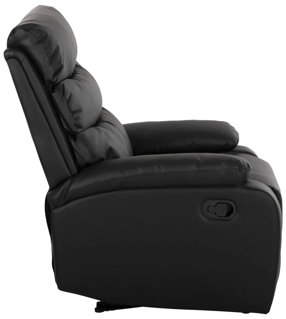 Πολυθρόνα YASUMU C9784.11 Μασάζ με Μαύρο PU 80x93x100Υεκ. 80x93x100 εκ.