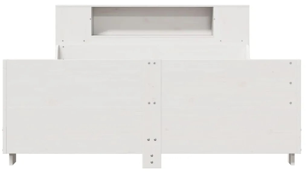 vidaXL Σκελετός Κρεβ. Χωρίς Στρώμα Λευκό 120x190 εκ Μασίφ Πεύκο