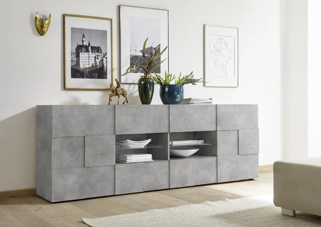 Έπιπλο Τηλεόρασης Γκρι 121x43x57