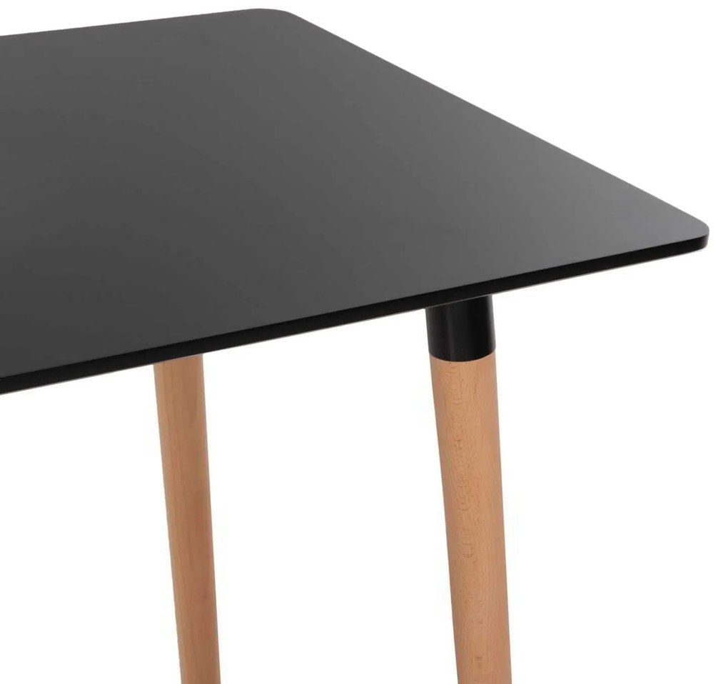 ΣΕΤ ΤΡΑΠΕΖΑΡΙΑΣ 5ΤΜΧ MINIMAL HM21173 MDF TOP ΜΑΥΡΟ-ΒΕΛΟΥΔΟ &amp; ΜΕΤΑΛΛΟ ΜΑΥΡΟ