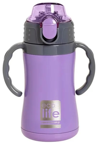 Ecolife Θερμός Παιδικός Kids Thermos 300ml Lilac 33-BO-2993