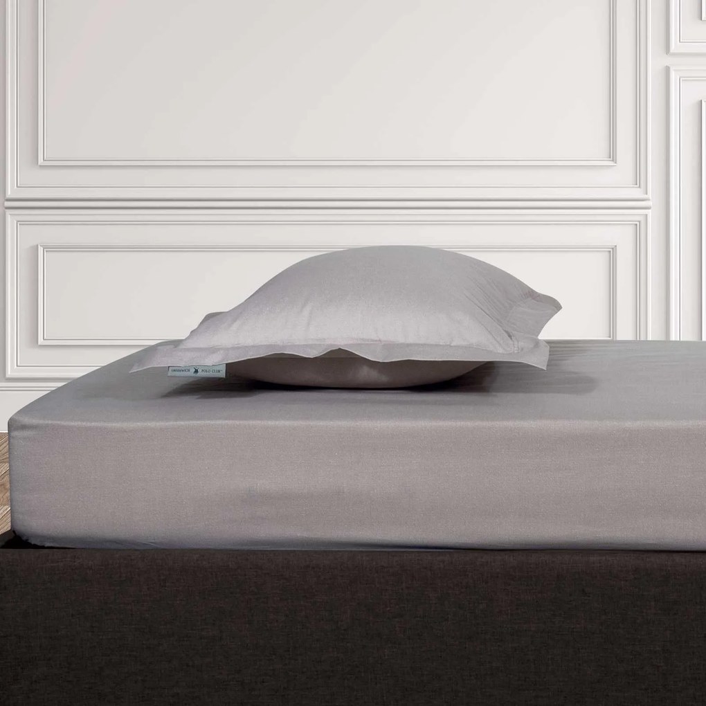 Σεντόνι Μεμονωμένο Polycotton Υπέρδιπλο Με Λάστιχο 160x200+35εκ. Loft 2508 Σπαγγί Greenwich Polo Club