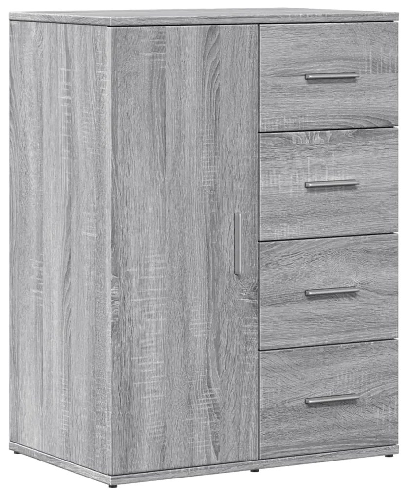 vidaXL Ντουλάπι 2 τεμ. Γκρι Sonoma 59x39x80 εκ. από Επεξεργασμένο Ξύλο