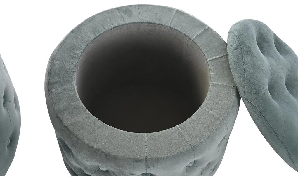 Υποπόδια DKD Home Decor Πράσινο Ξύλο MDF Βελούδο 70 x 70 x 42 cm