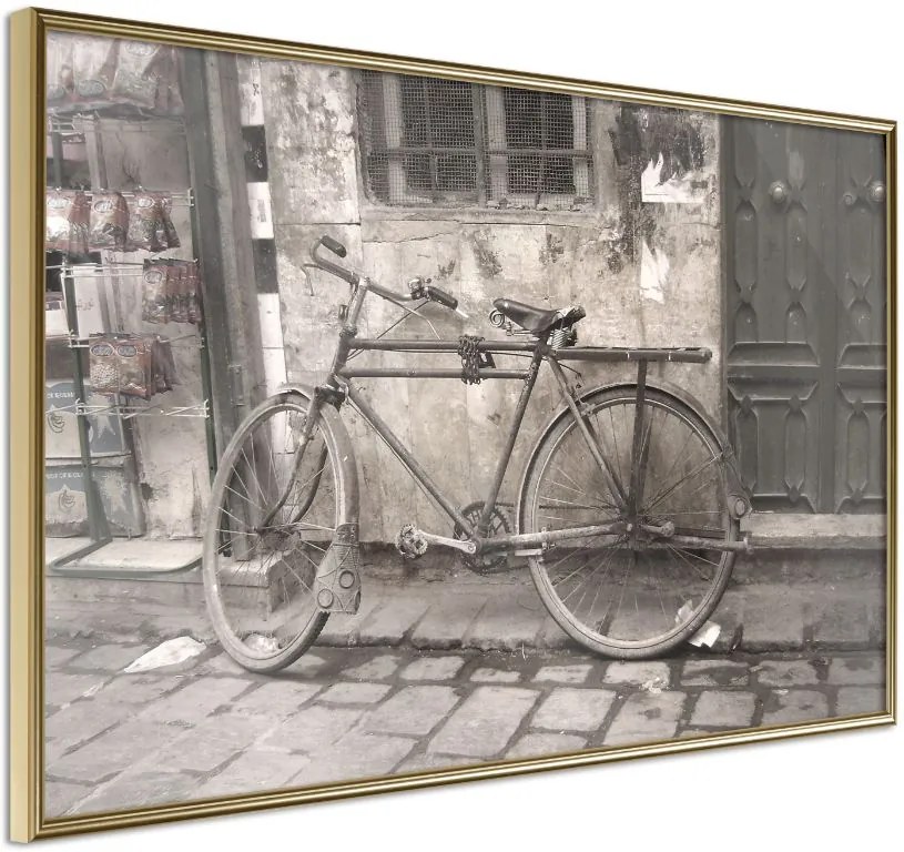 Αφίσα - Old Bicycle - 60x40 - Χρυσό - Χωρίς πασπαρτού