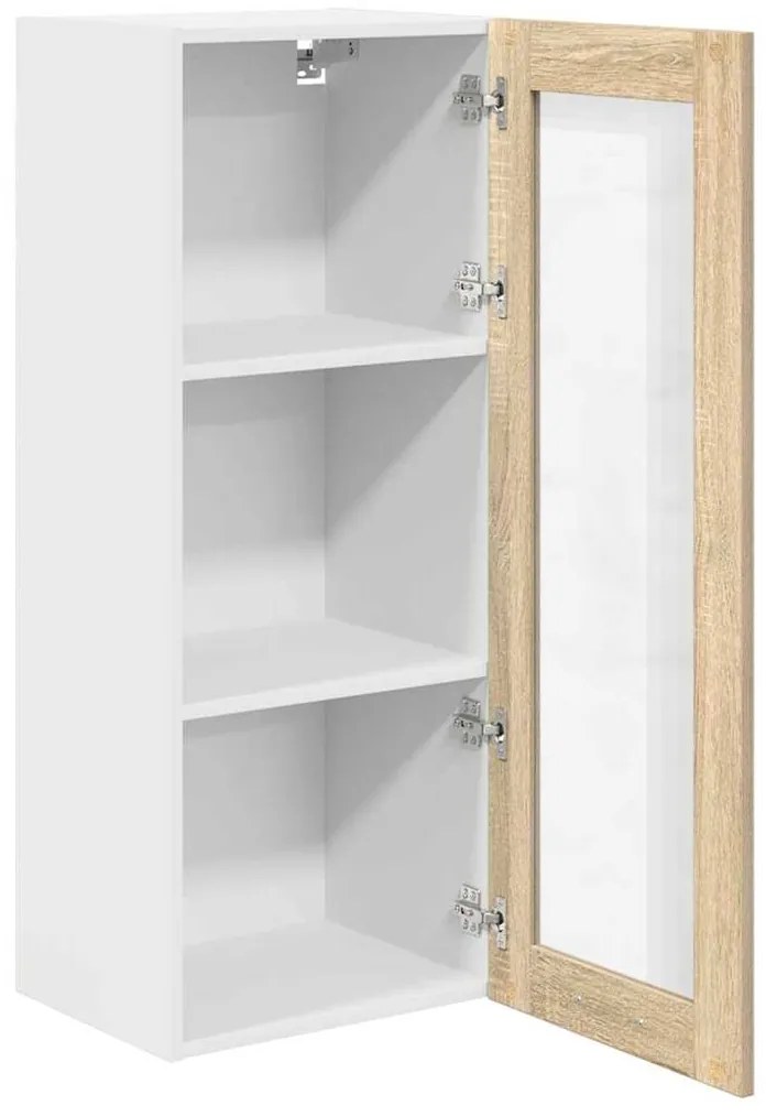 vidaXL Κρεμαστό ντουλάπι με αποθήκευση Δρύς Sonoma 40 x 31 x 100 εκ.