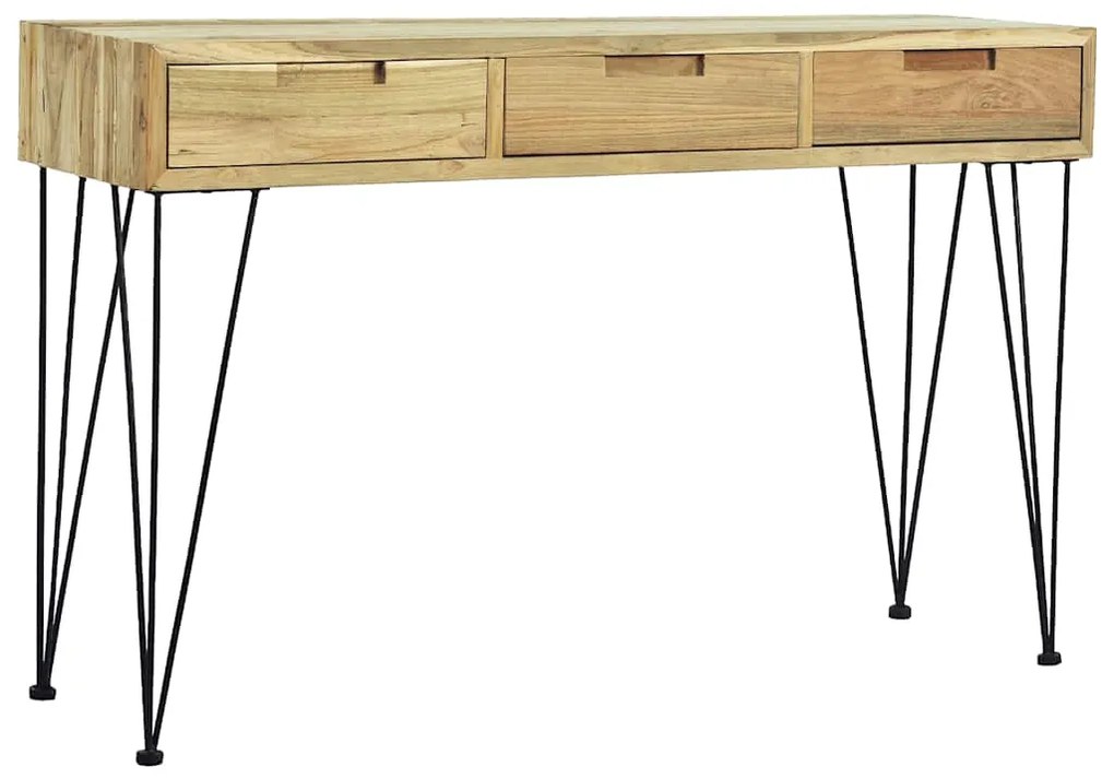 vidaXL Τραπέζι Κονσόλα 120 x 35 x 76 εκ. από Μασίφ Ξύλο Teak
