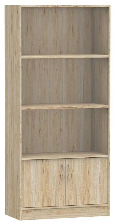 Βιβλιοθήκη Burcy pakoworld oak 80x40x177εκ