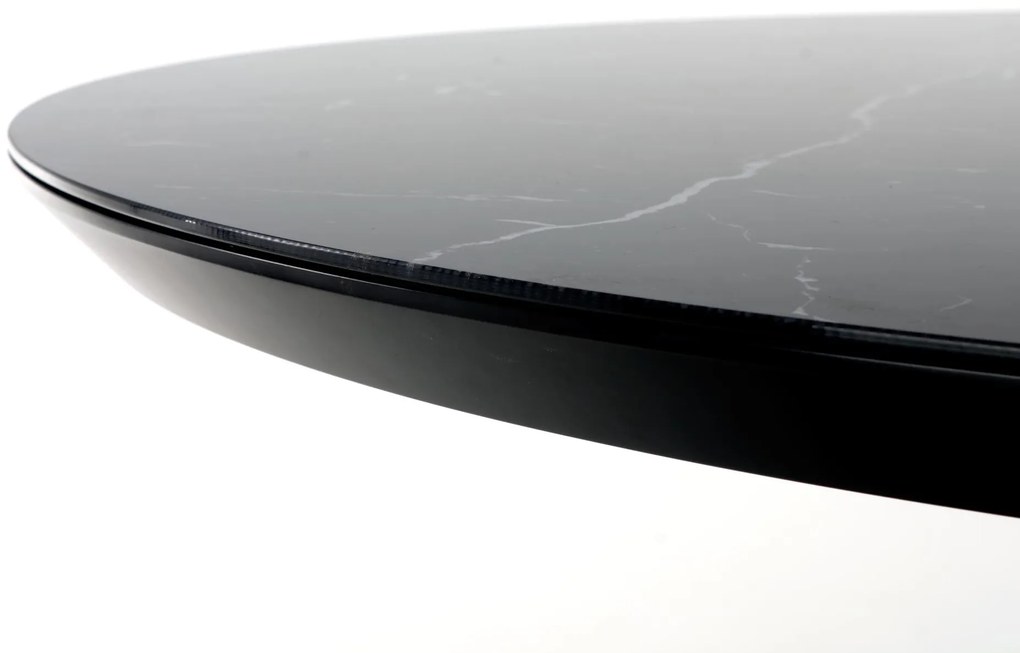 VERTIGO extension table, color: top - black marble, legs - black DIOMMI V-CH-VERTIGO-ST