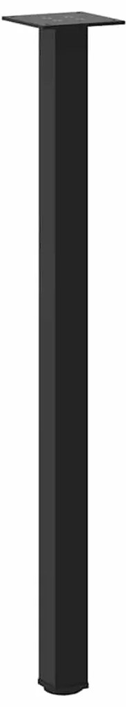 vidaXL Πόδια Κονσόλας 4 τεμ. Μαύρα 72-74 εκ. Ατσάλι