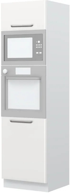 Επιδαπέδιο ντουλάπι φούρνου ψηλό Modena K21-60-RM-Λευκό - Λευκό γυαλιστερό - 60.00Χ60.00Χ216.00cm
