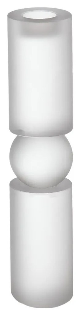 Artekko Artekko Frosted Διάφανο Γυάλινο Κηροπήγιο (8x8x38)cm 70368-SA
