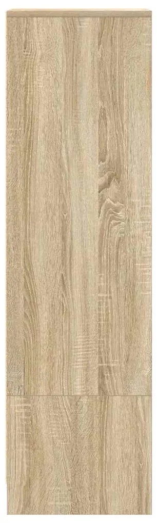 vidaXL Ντουλάπι Sonoma δρυς 29,5x34x119,5 εκ. Επεξεργασμένο Ξύλο