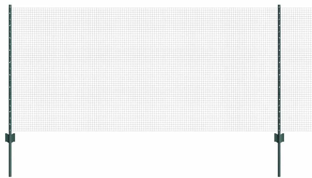 Τείχος και Πόστ Πράσινο 1 x 100 m Ατσάλι