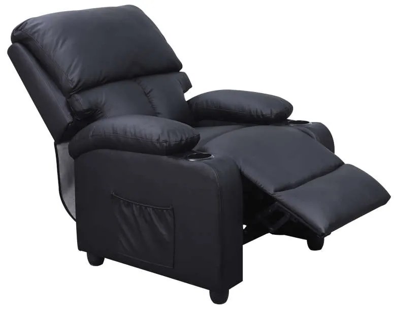 Πολυθρόνα Massage Sunday Μαύρο Pu 72Χ89Χ106εκ.