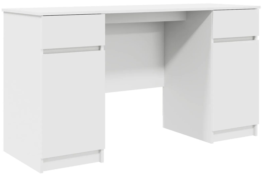 vidaXL γραφείο Λευκό 140x49x76 εκ Επεξεργασμένο ξύλο