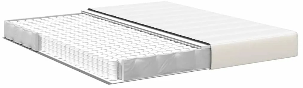 vidaXL Στρώμα Κρεβατιού με στρώμα Κρεμ 180 x 200 cm ύφασμα