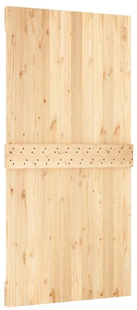 vidaXL Πόρτα NARVIK 100 x 210 εκ. από Μασίφ Ξύλο Πεύκου