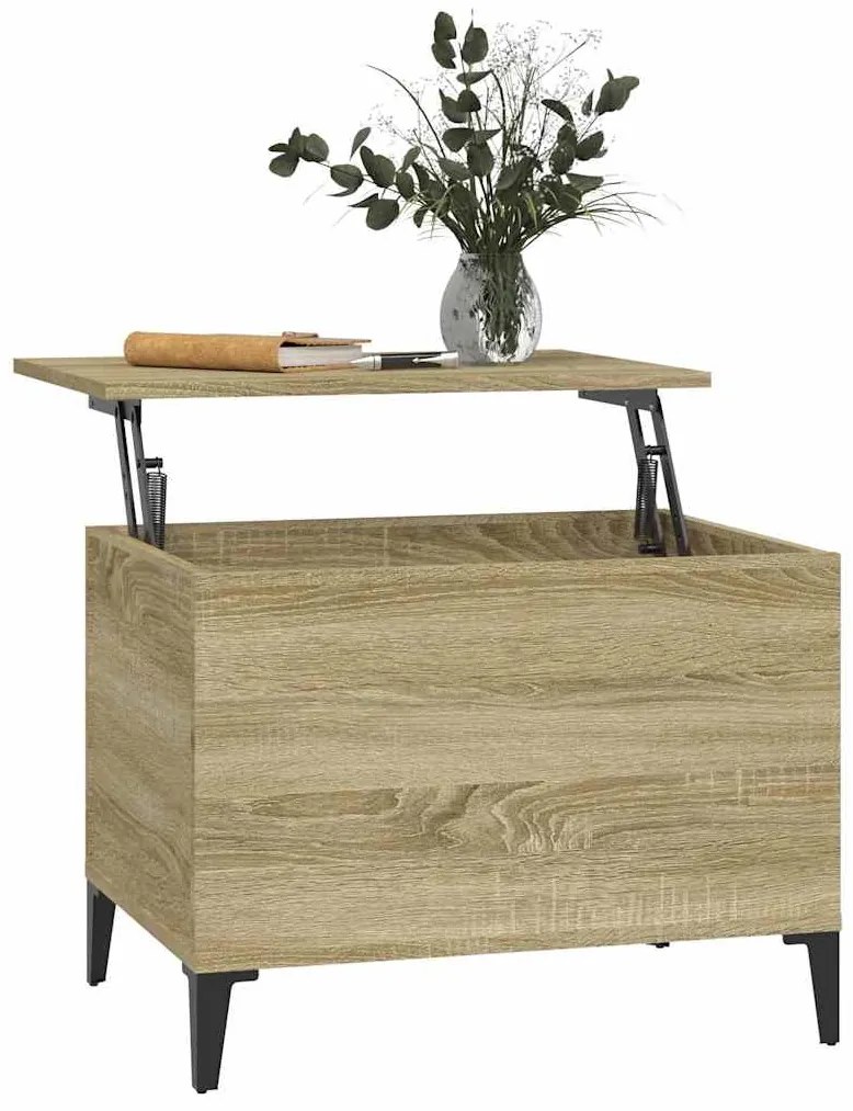 vidaXL Τραπεζάκι Σαλονιού Sonoma Δρυς 60x44,5x45εκ. Επεξεργασμένο Ξύλο
