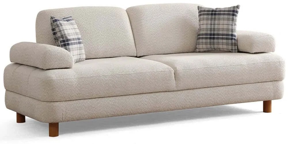 Καναπές - Κρεβάτι Τριθέσιος Nice 560ARE4165 225x100x75cm Cream
