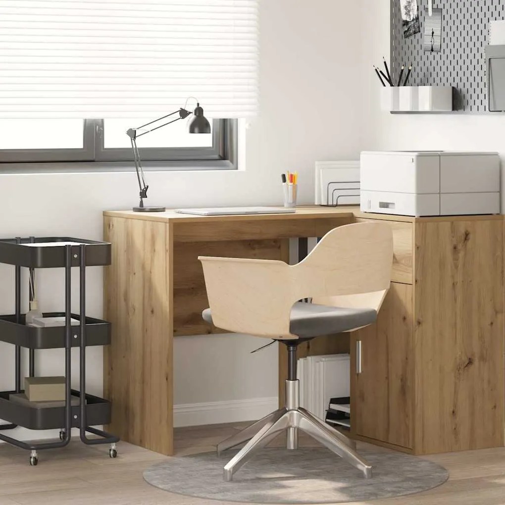 vidaXL Γραφείο artisan δρυς 102 x 50 x 75 εκ Επεξεργασμένο ξύλο