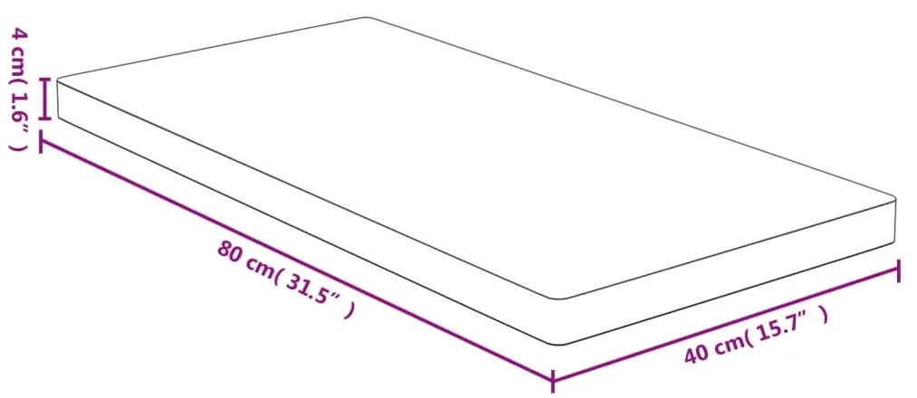 vidaXL Σανίδα Κοπής 80 x 40 x 4 εκ. από Μπαμπού