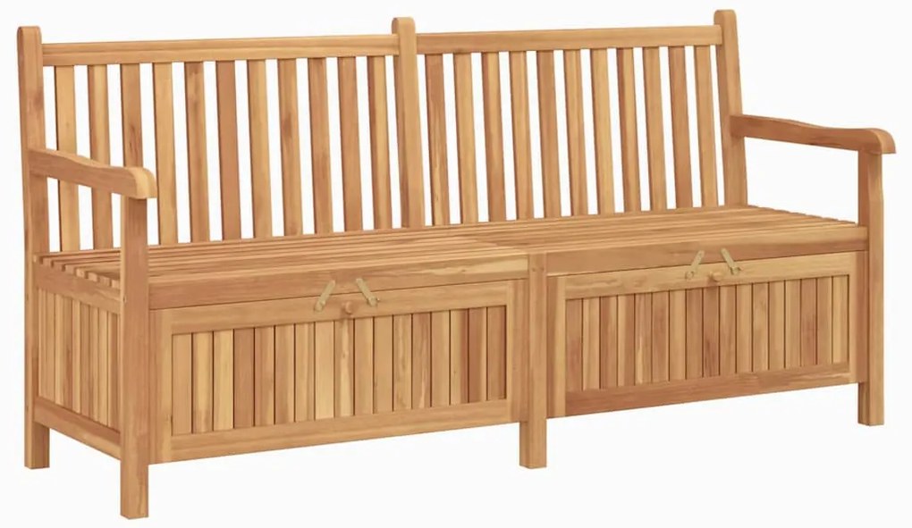 vidaXL Πάγκος Αποθήκευσης Κήπου Καφέ 180 x 60 x 90 εκ Μασίφ ξύλο teak