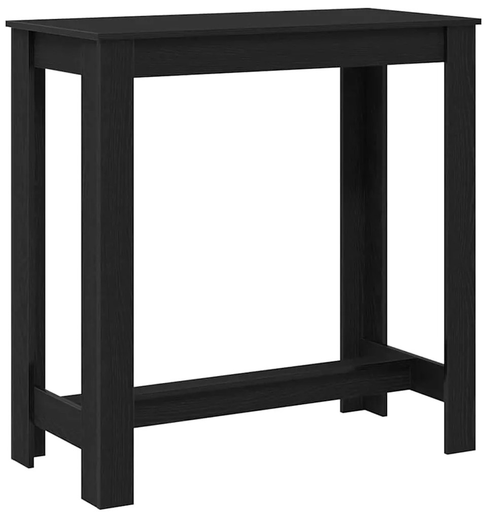 vidaXL Τραπέζι μπαρ Μαύρη Οξυά 102 x 50 x 103.5 εκ. Επεξεργασμένο ξύλο