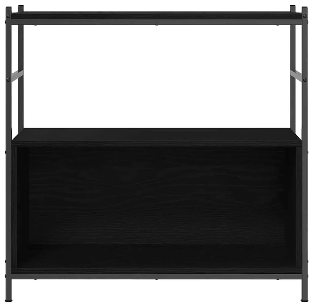 vidaXL Βιβλιοθήκη Μαύρη Δρυς 80x30x78,5 εκ Κατασκευασμένο Ξύλο
