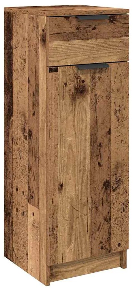 vidaXL Ντουλάπι Μπάνιου Παλαιό ξύλο 32 x 34 x 90 εκ Επεξεργασμένο ξύλο