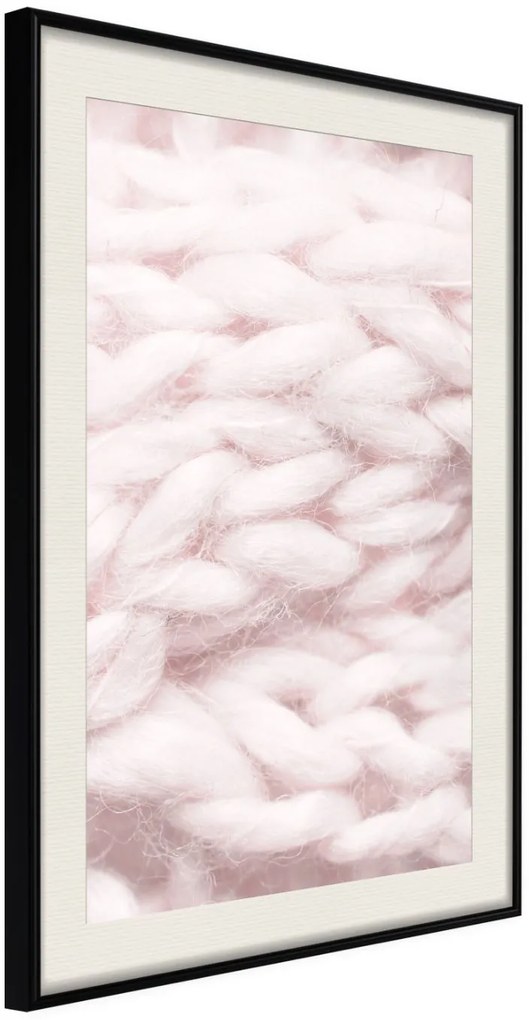 Αφίσα - Pale Pink Knit - 40x60 - Μαύρο - Με πασπαρτού