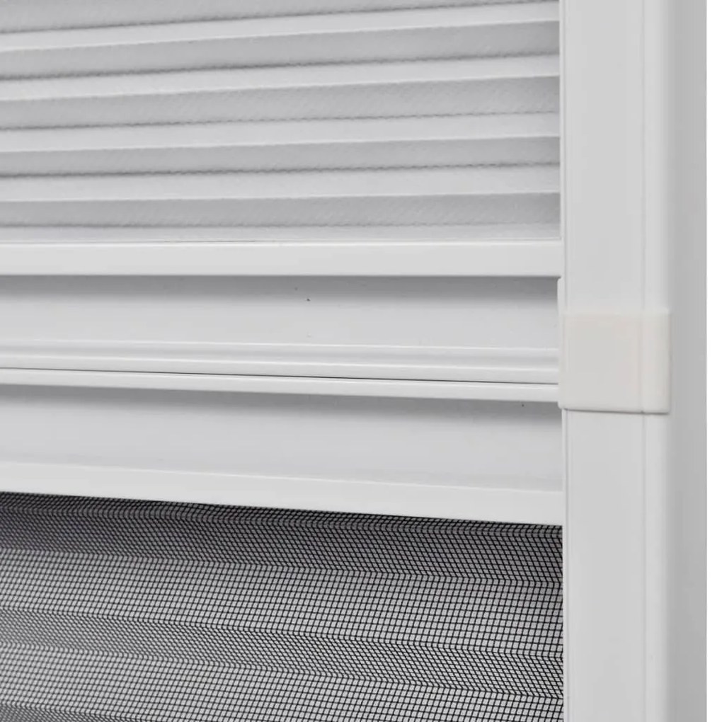 vidaXL Σήτα Παράθυρου Πλισέ 160 x 110 εκ. Αλουμινίου με Σκίαστρο
