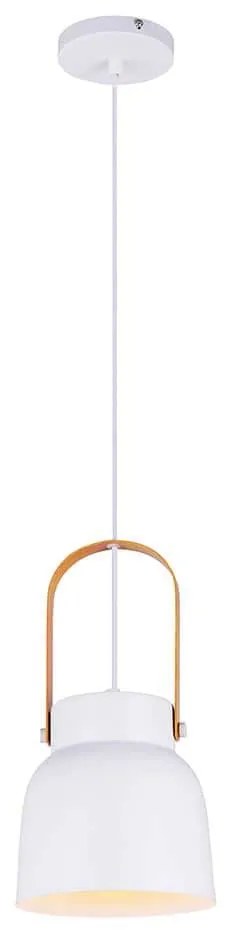 Φωτιστικό Οροφής Carla 4231500 White Viokef Metal,Wood