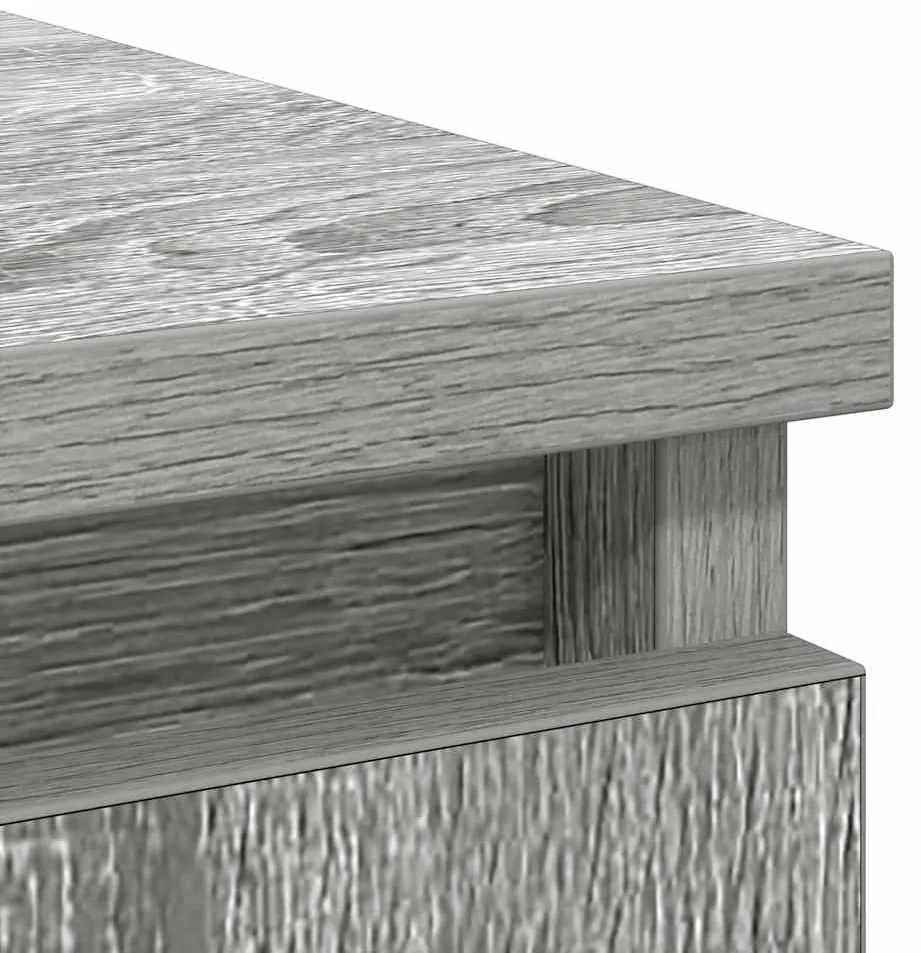 Συρταριέρα με Συρτάρια Γκρι Sonoma 71x35x84 εκ. από Επεξ. Ξύλο - Γκρι
