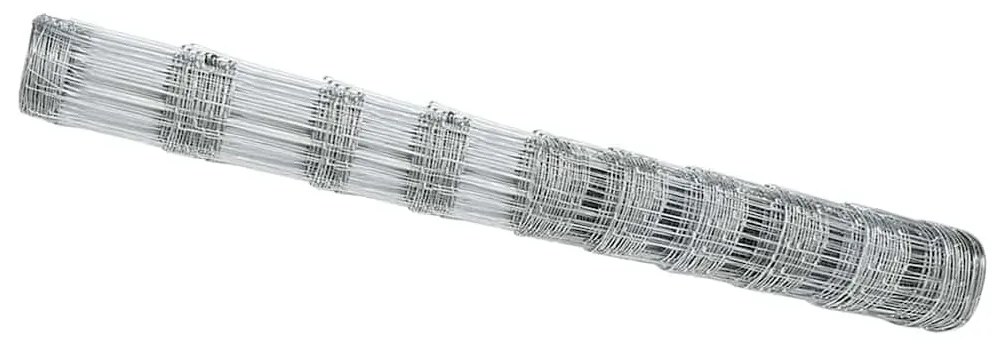 vidaXL Περίφραξη αγρού Ασημί 50 x 1,2 m Γαλβανισμένος χάλυβας