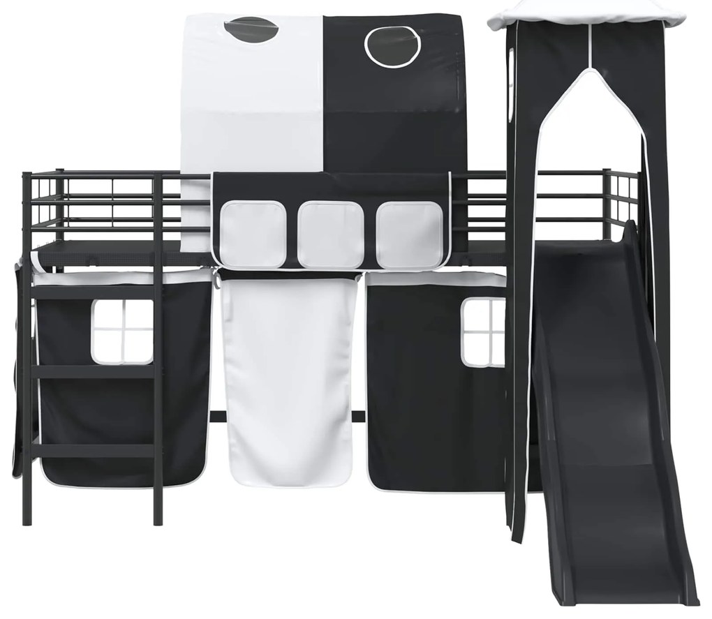 vidaXL Μαύρο 107 x 200 εκ.