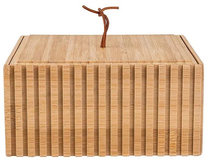 Κουτί Αποθήκευσης Και Οργάνωσης Μπάνιου Essentials Bamboo 15x15x7cm Estia 02-13103