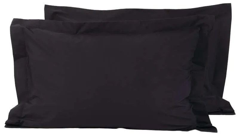 Μαξιλαροθήκες Σετ 2τμχ 1015 Black Das Home 50Χ70 50x70cm 100% Βαμβάκι