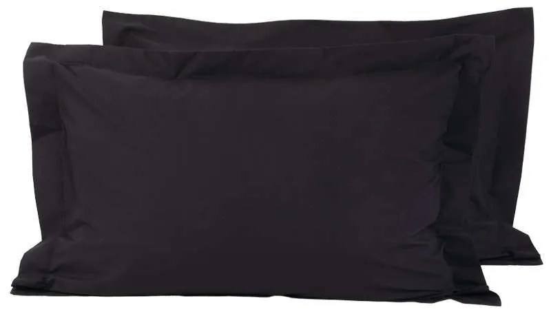 Μαξιλαροθήκες Σετ 2τμχ 1015 Black Das Home 50Χ70 50x70cm 100% Cotton