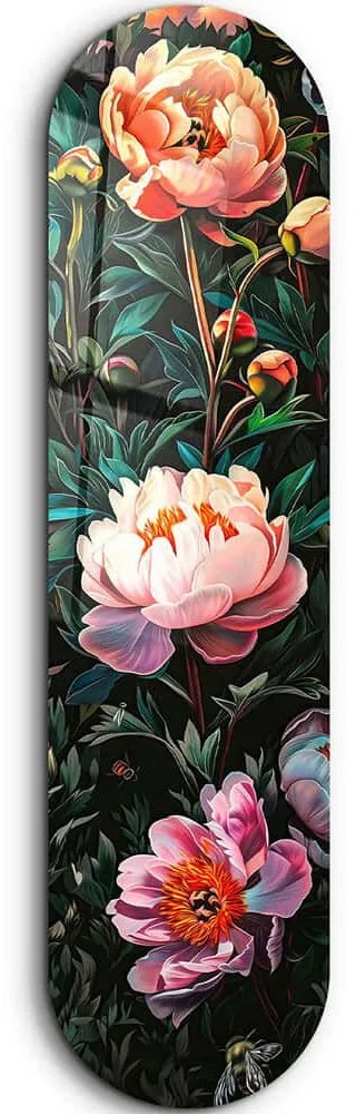Πίνακας Γυάλινος Flowers 226SNG1159 20x80cm Multi Wallity Κάθετοι Γυαλί