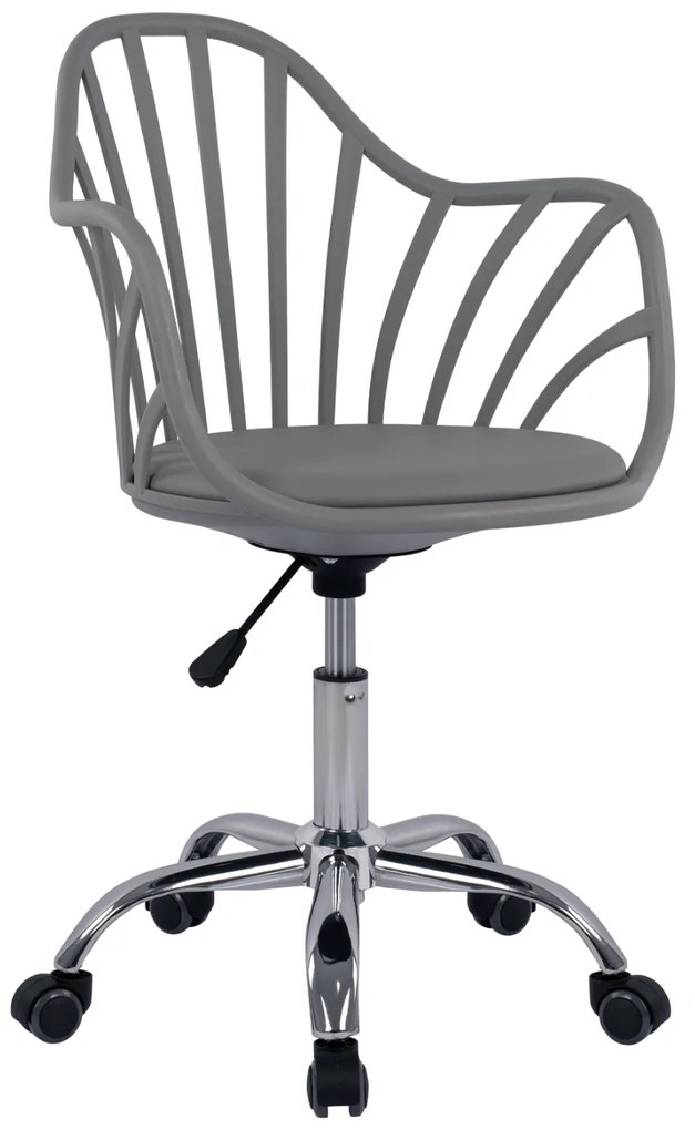 ΚΑΡΕΚΛΑ ΓΡΑΦΕΙΟΥ BECKY HM8457.10 ΣΕ ΓΚΡΙ ΧΡΩΜΑ 57Χ57Χ96 ΕΚ