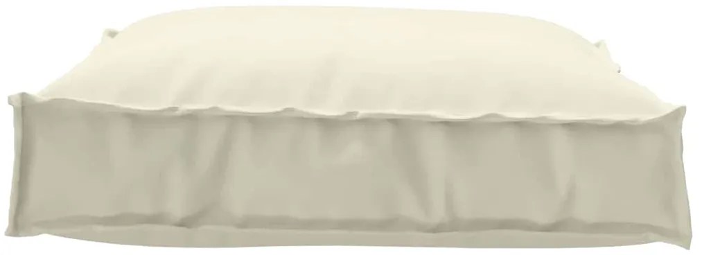vidaXL Μαξιλάρι παλέτας για κάθισμα Κρεμ 70 x 70 x 12 cm Ύφασμα Oxford