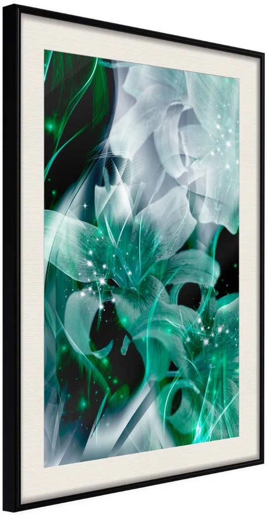 Αφίσα - Poisonous Flowers - 40x60 - Μαύρο - Με πασπαρτού