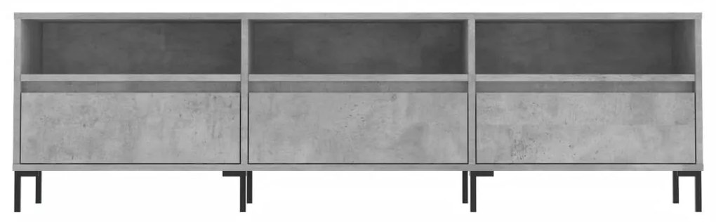 vidaXL Έπιπλο Τηλεόρασης Γκρι Σκυρ. 150x30x44,5 εκ. Επεξ. Ξύλο