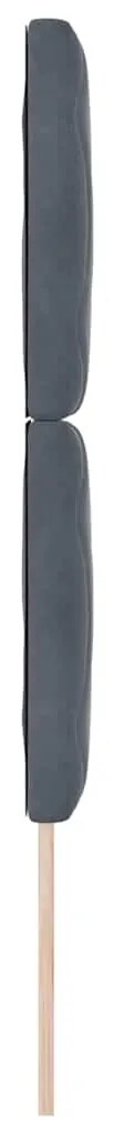 vidaXL LED Κεφαλάρι με φώτα λωρίδας LED Σκούρο γκρι 80 cm Βελούδο