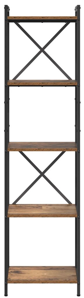 vidaXL Βιβλιοθήκη Παλαιό ξύλο 40 x 30 x 153 εκ Επεξεργασμένο ξύλο
