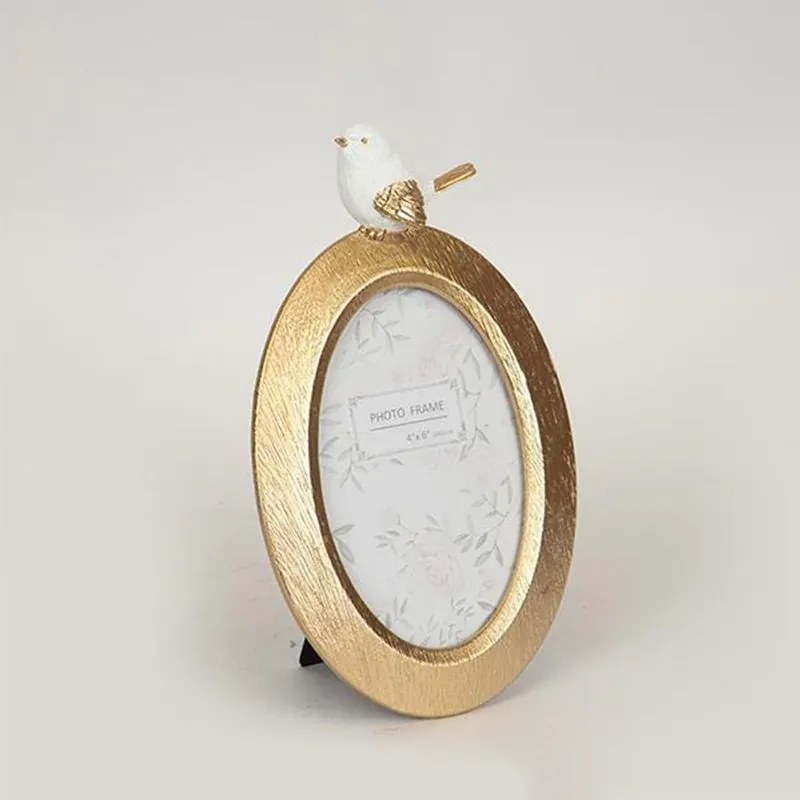 Κορνίζα Για Φωτογραφία 10x15cm 756-13010 14,2x23,2x2cm Gold-White Estheti Home Polyresin,Ξύλο