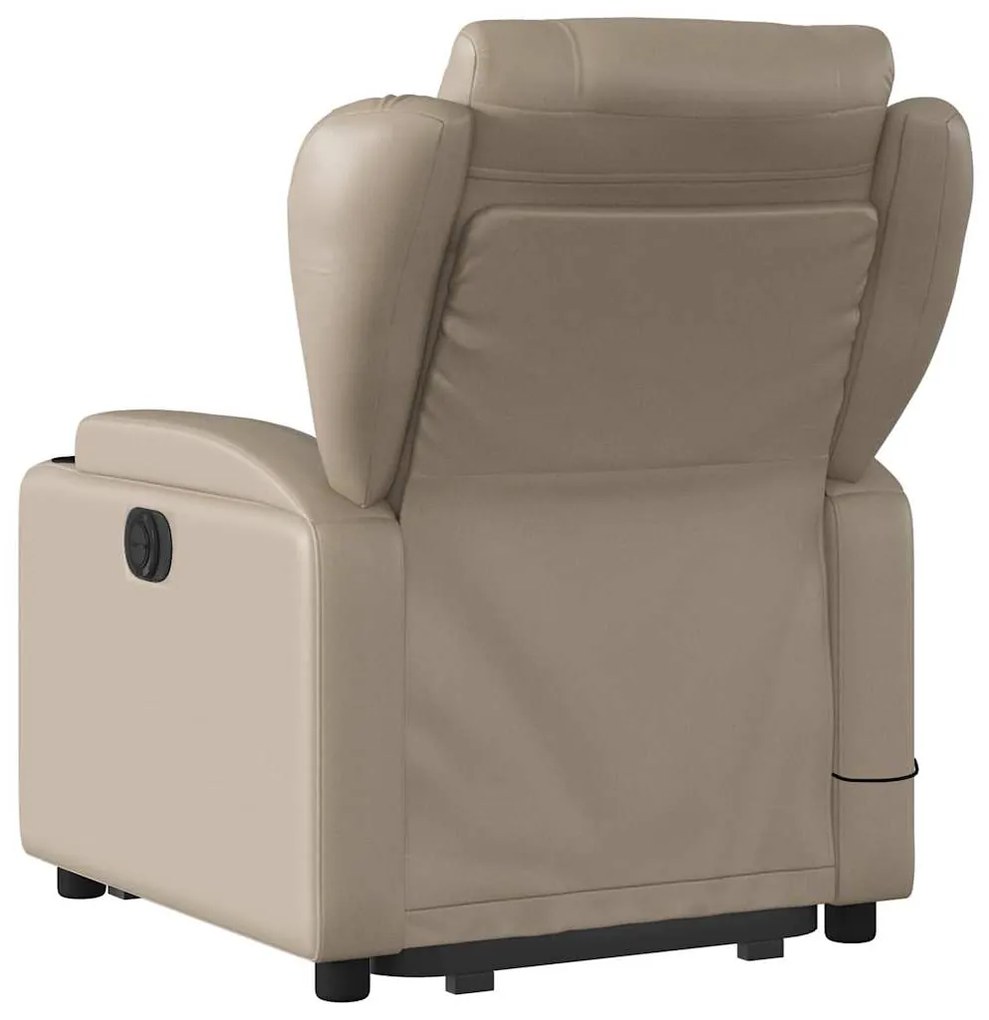 vidaXL Πολυθρόνα Μασάζ Ηλεκ.Ανακλινόμενη με Ανύψωση Συνθ. Δέρμα